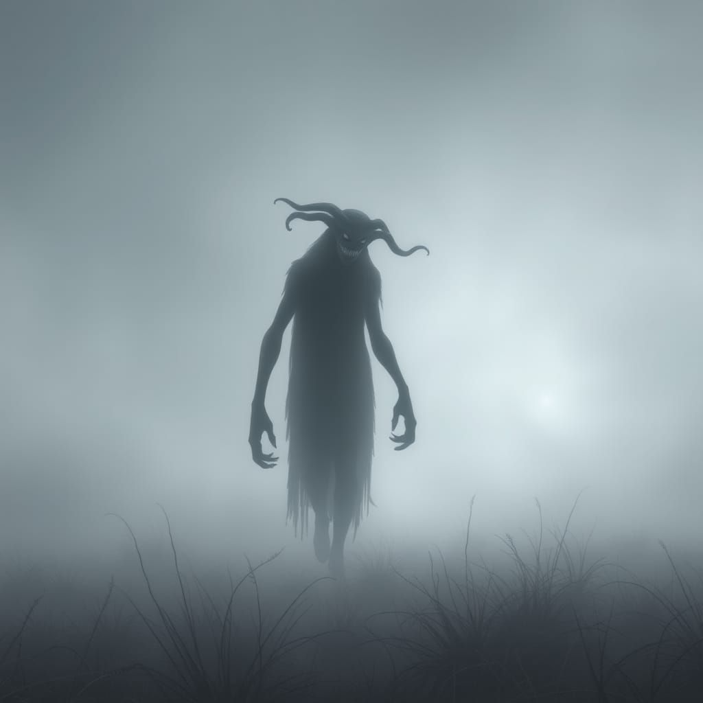 Nyarlathotep Walks a Foggy Field