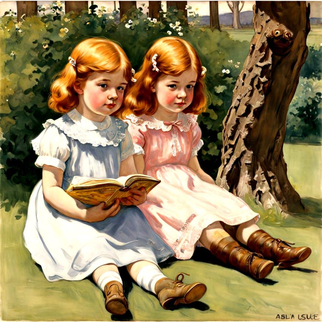 Inspired by Edwin Austen Abbey and Mabel Lucie  Attwell  (se...