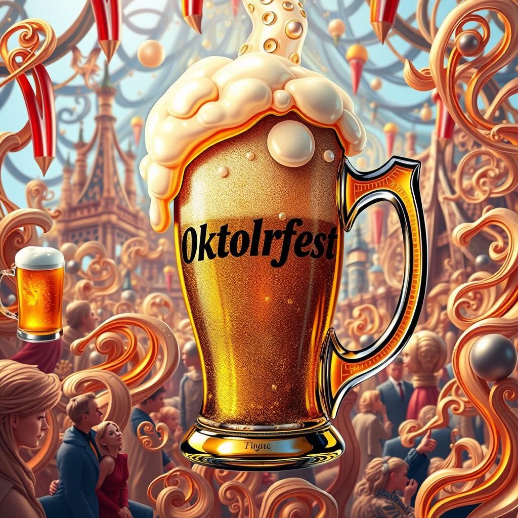 Oktoberfest Concept Art with Intricate 3D Details