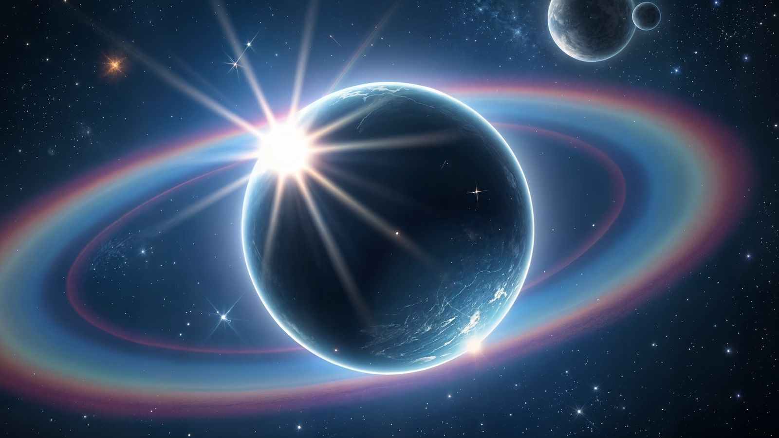 Crystal Planet Prism Creates Rainbow Light