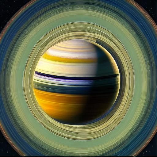 Saturn's Rings Disappear: A Sci-Fi Spacecore Vision
