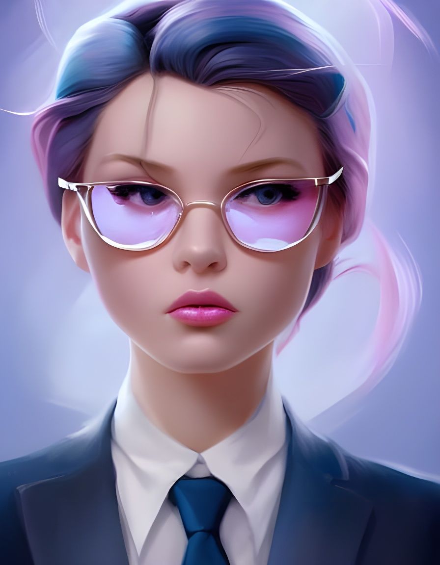 Cute Bubblegum Queen in Composite Art Style