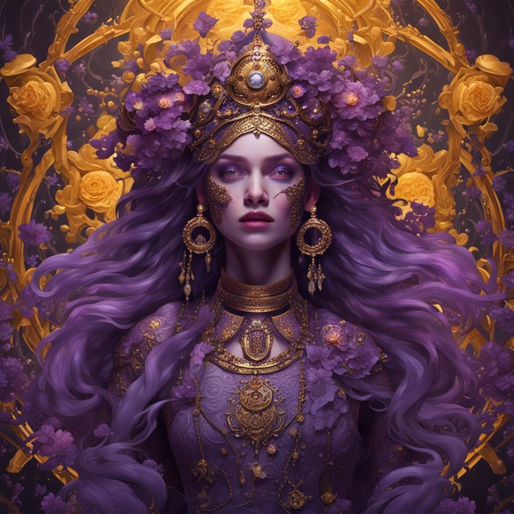 Intricate Portrait in Glitchcore Cubist Style