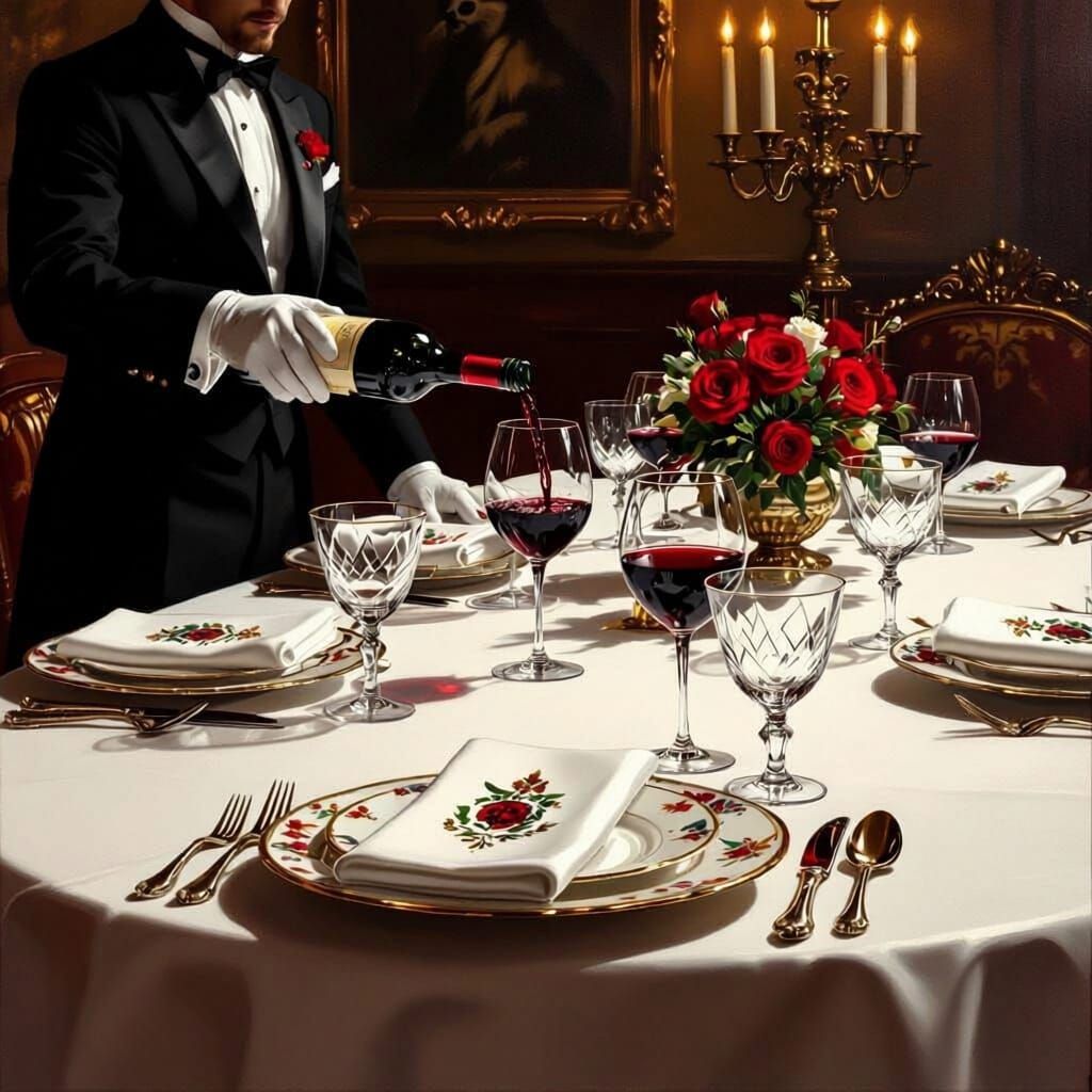 Elegant Dining Room Set for a Royal Feast