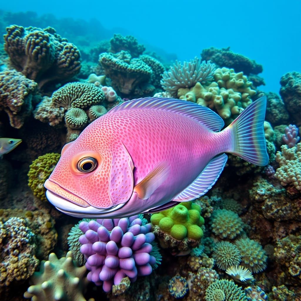 Napoleon Fish at Tropical Coral Reef