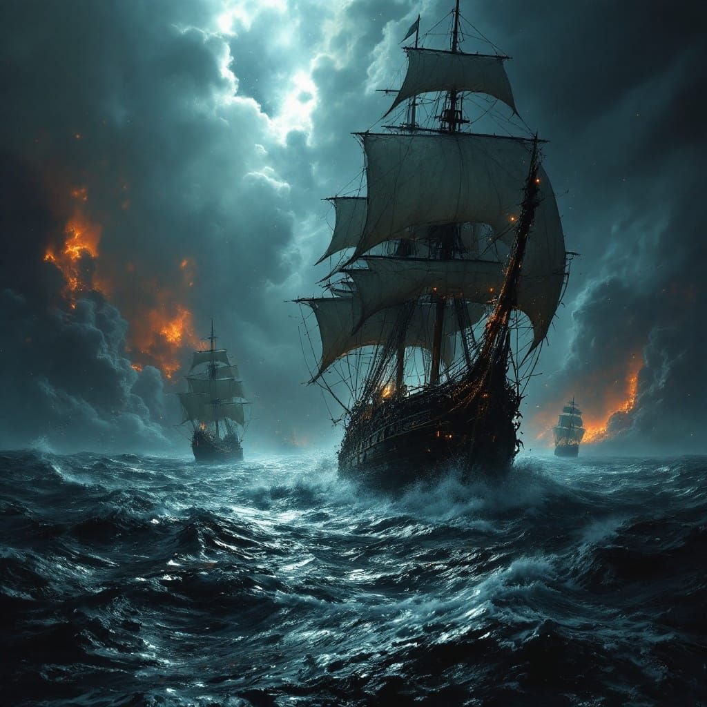 Stormy Seas in Epic Cinematic Style