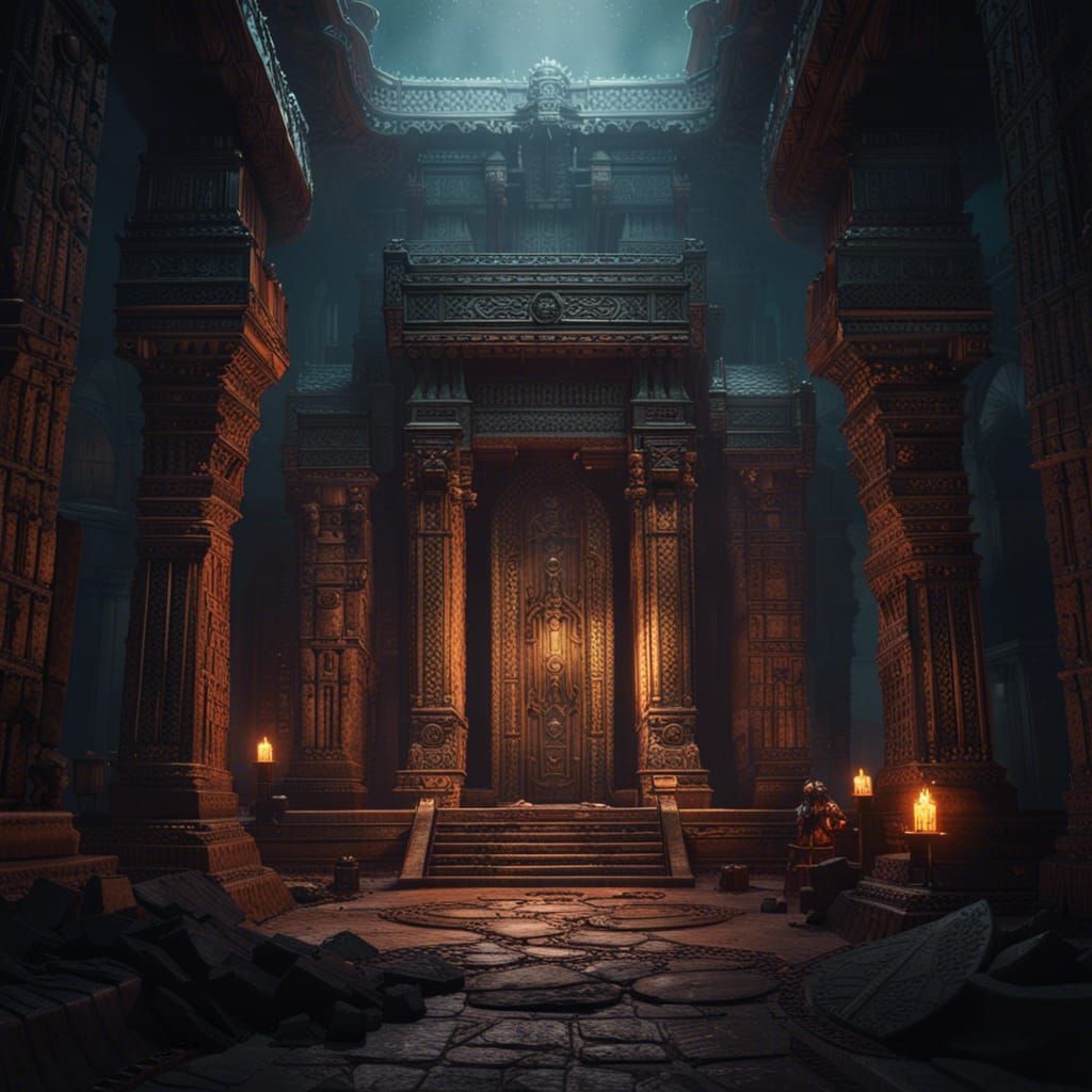 Temple of Dead Gods: Dark Fantasy Concept Art