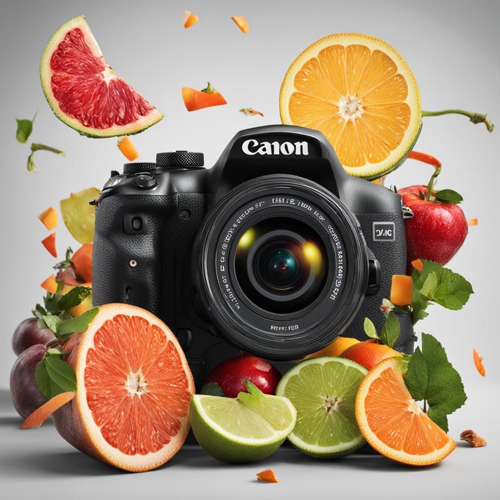 Photographer Creates Fruit Collage in Gouache Style