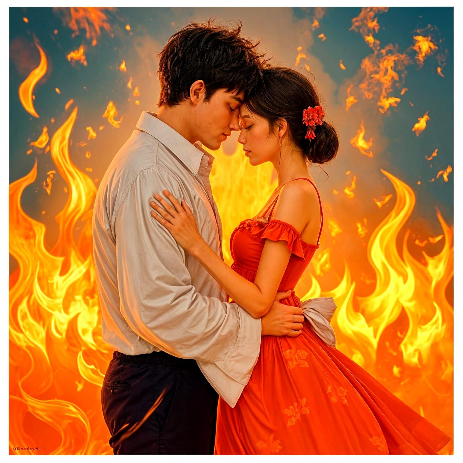 Abstract Fire and Passion