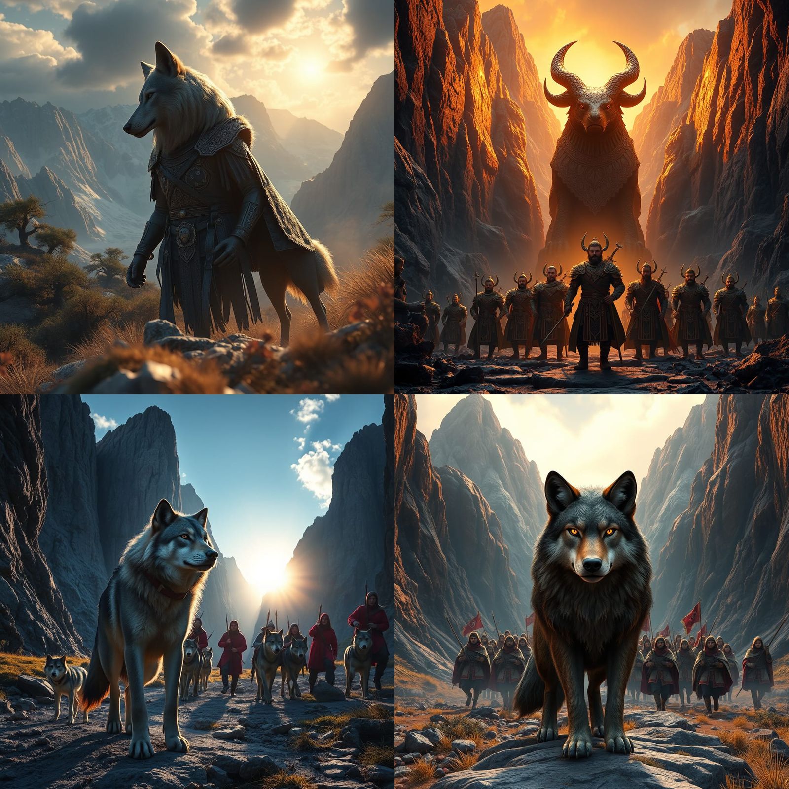 She-Wolf Guides Turks from Ergenekon in 3D