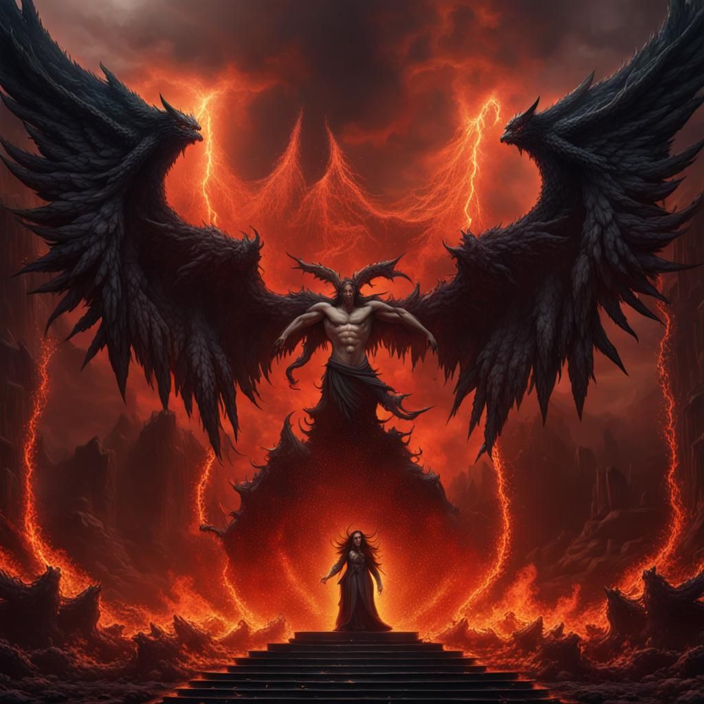 Angelic Heaven and Demonic Hellscape in Dark Fantasy