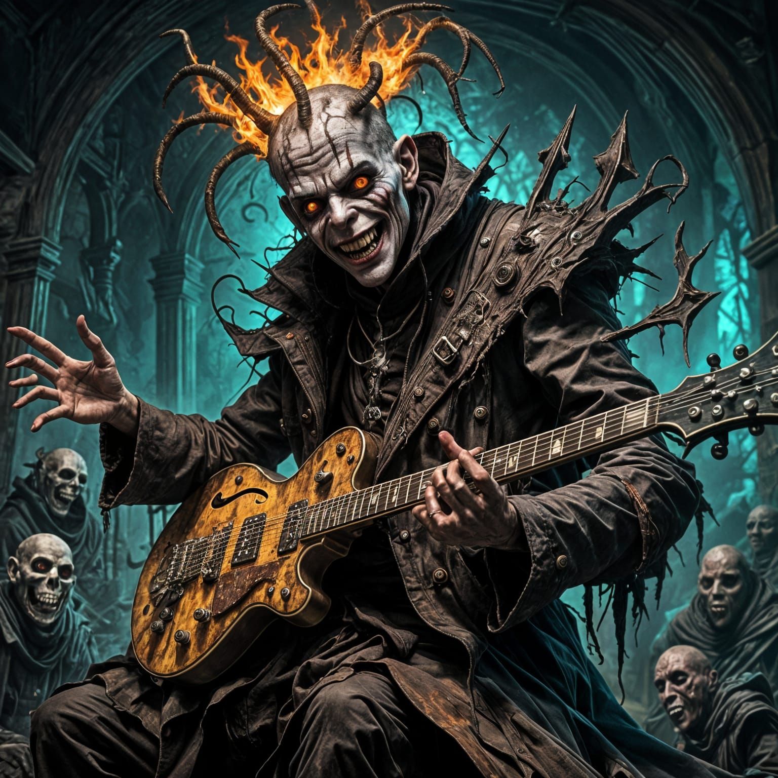 Horror Priest Shreds Guitar, Converts Monks