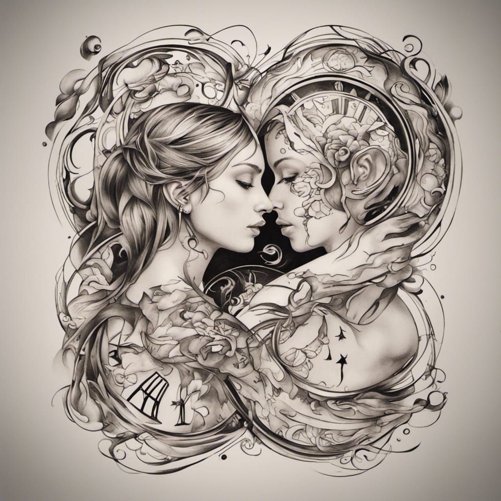 Tattoo Design: Enduring Souls United Through Time