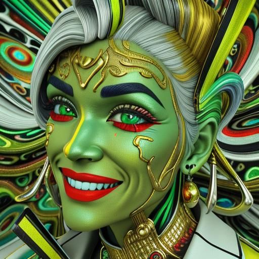 Colorful Bizarre 3D Render in Vivid Colors