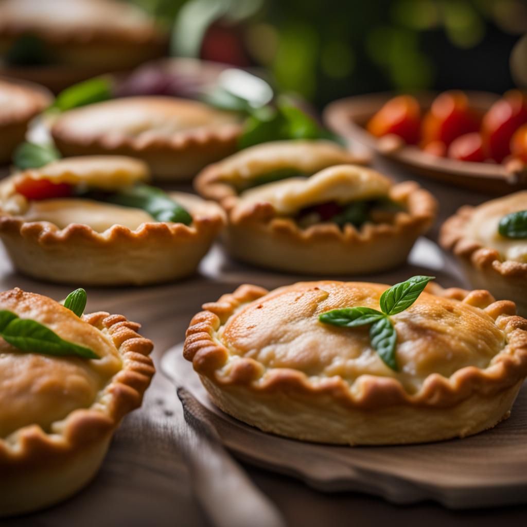 Delicious Veggie Pie Captured with Bokeh