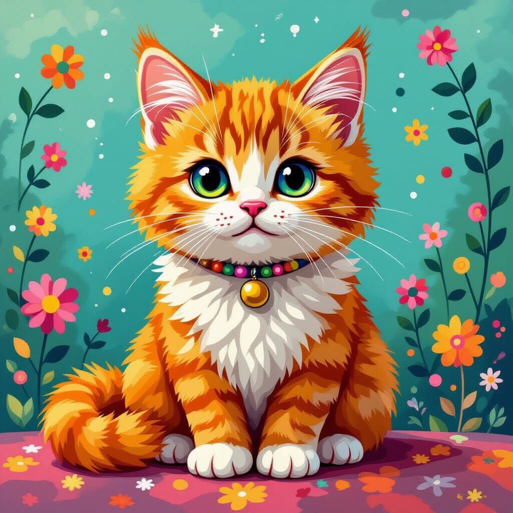 majestic orange tabby cat