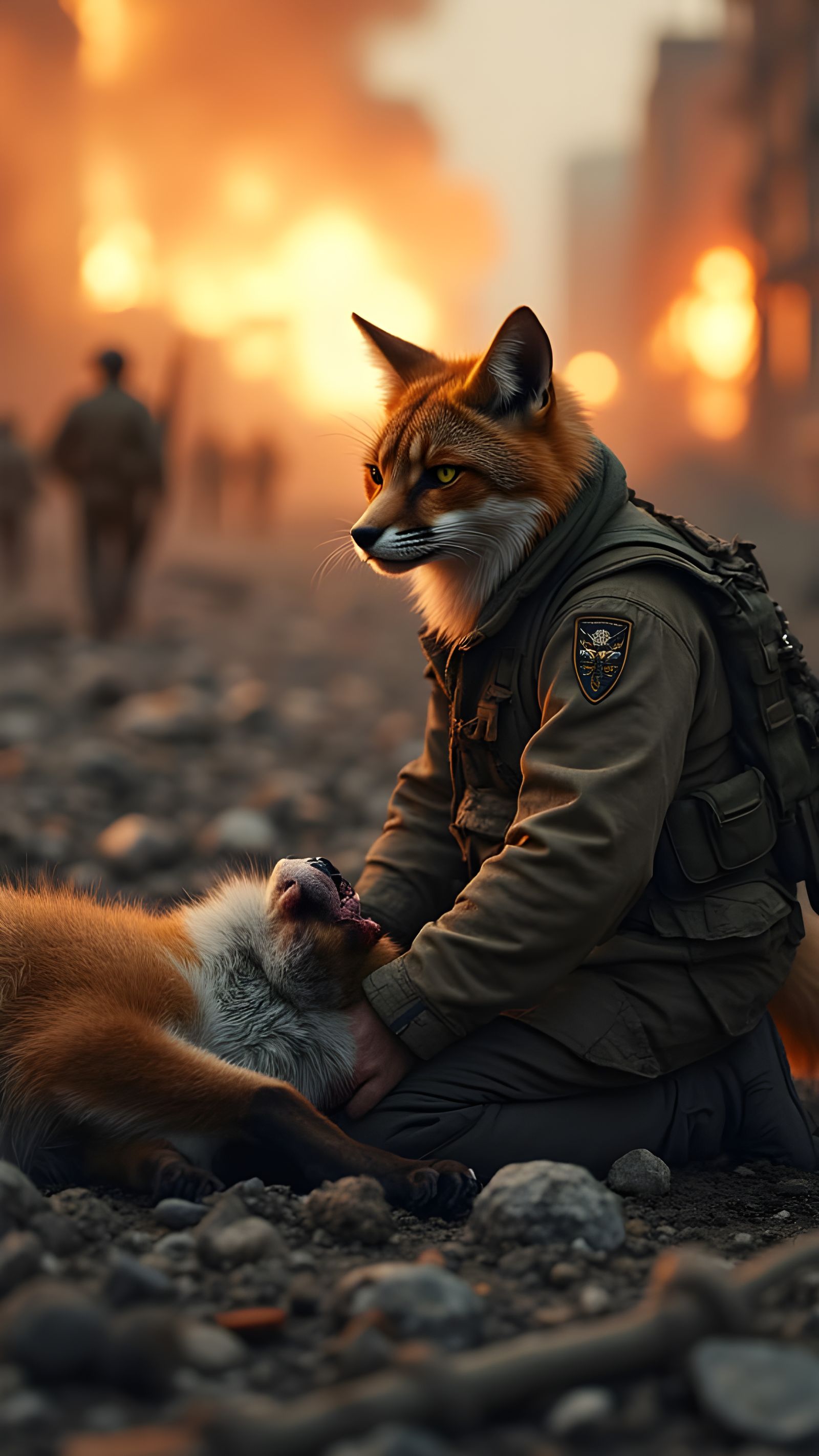 War-Torn Battlefield: Captain Whiskers' Heart-Wrenching Deci...