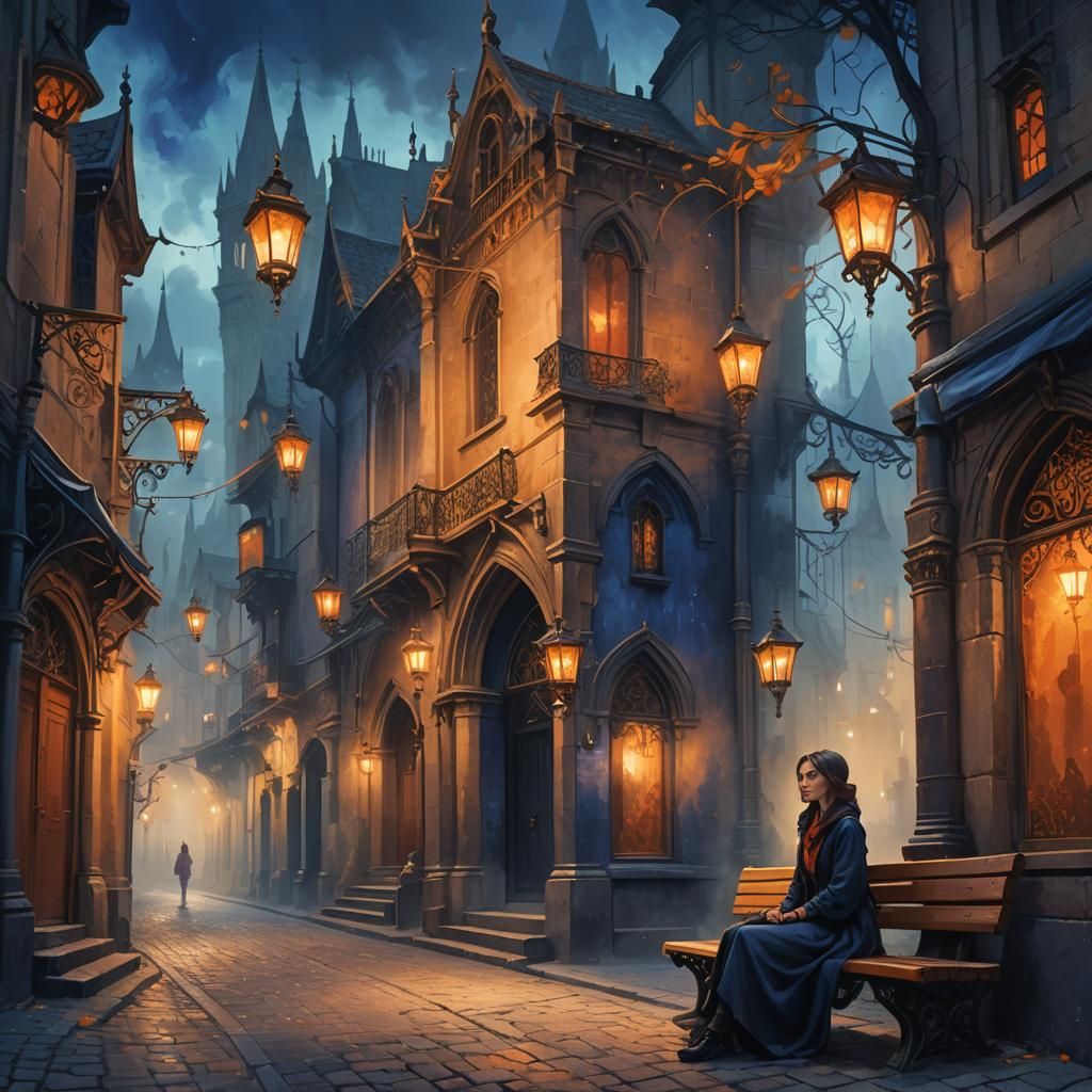 Mystical Gothic Woman: Surreal Fantasy Art