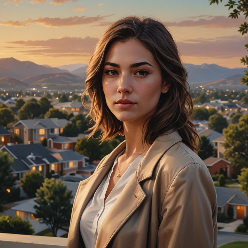 Realistic Portrait of Jaz Elle Agassi in Unreal Engine