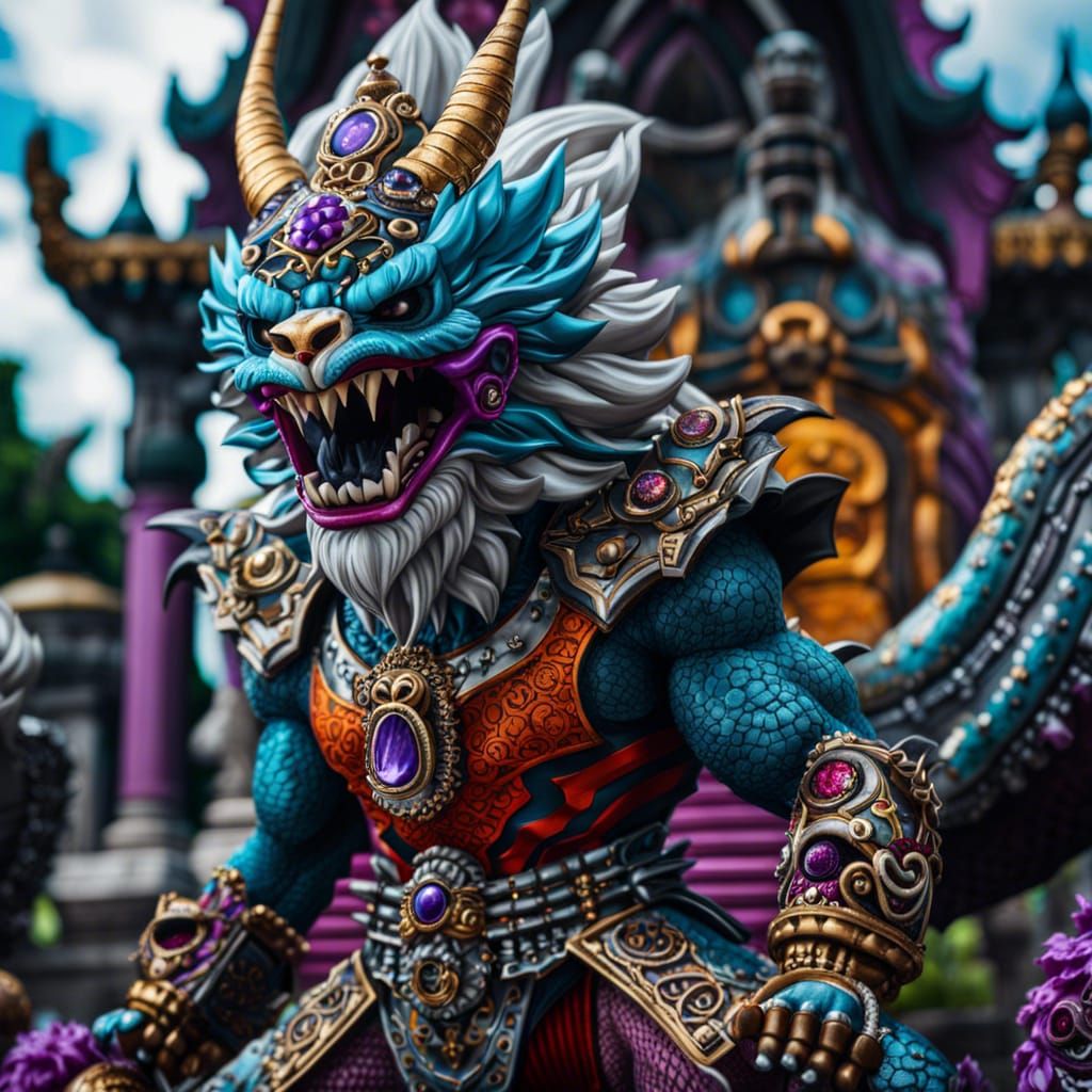 Yeti Spiderman in Graveyard as Gothic Rococo Art