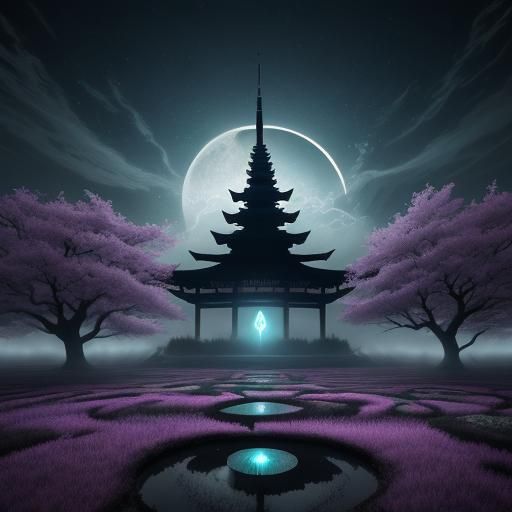 Mystical Time Portal in Anime Style