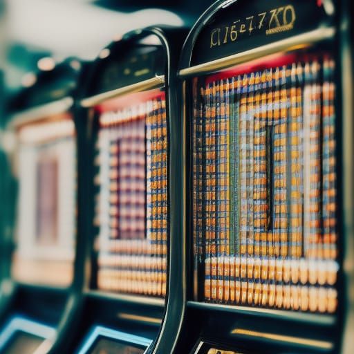 Pachinko Machine in Sharp Focus