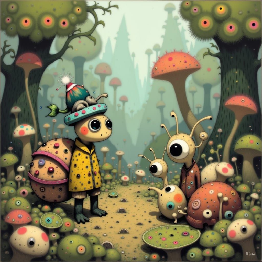 Frog-Tortoise Coaches Snails Basketball Team in Forest