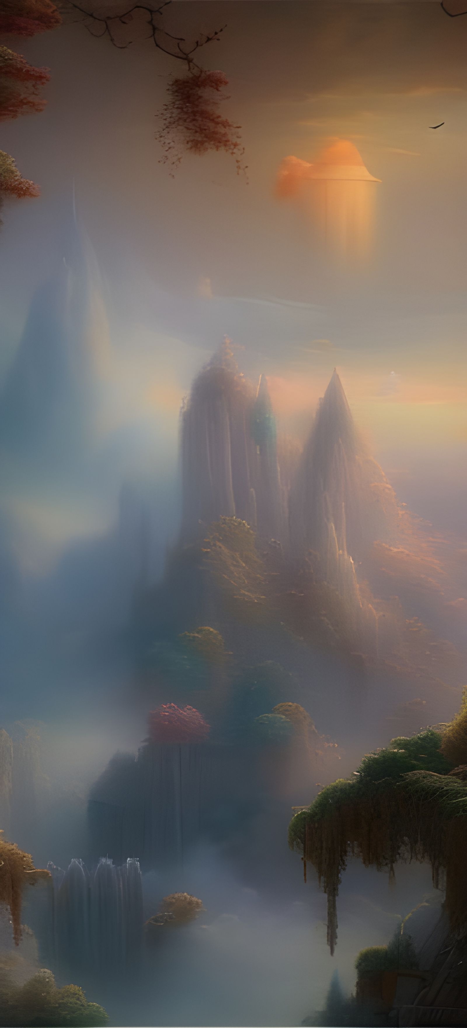 Cherubs in Clouds: Ethereal Fantasy Digital Painting