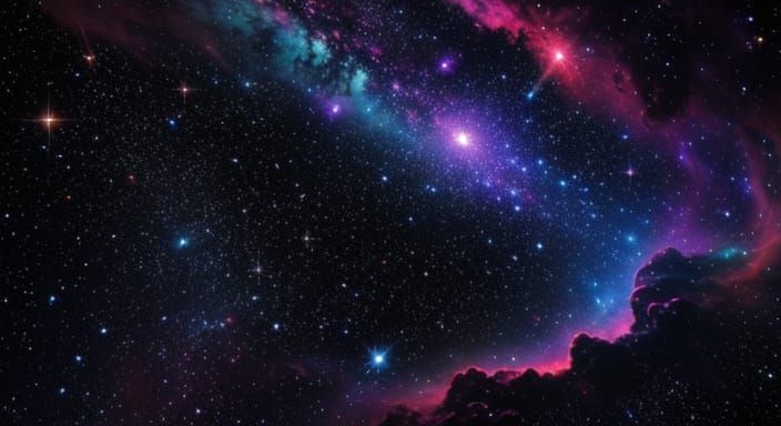 Stellar Explosion in Vibrant Nebula: Cosmic Concept Art