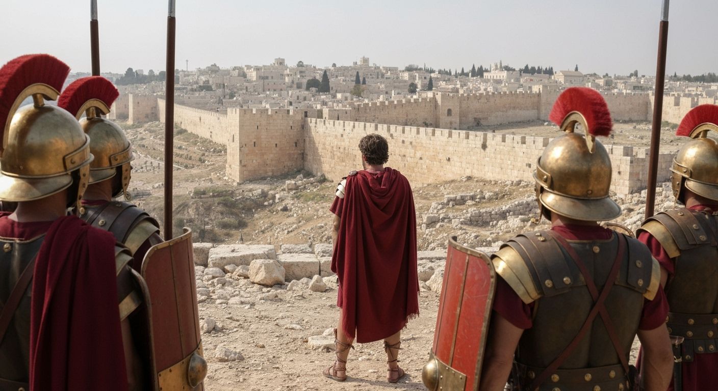 Titus at the Walls of Jerusalem, 69 AD