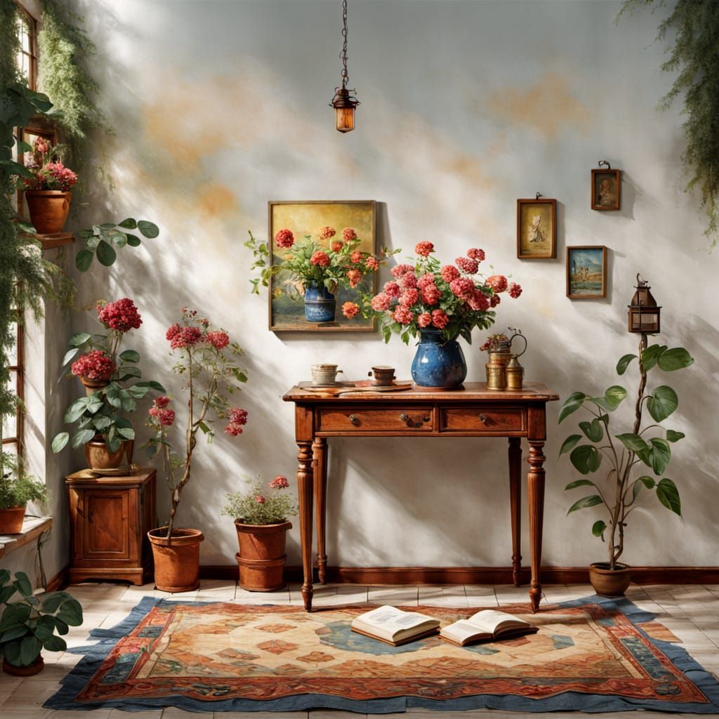 Abstract Ink Drawing in Ink Poet Style