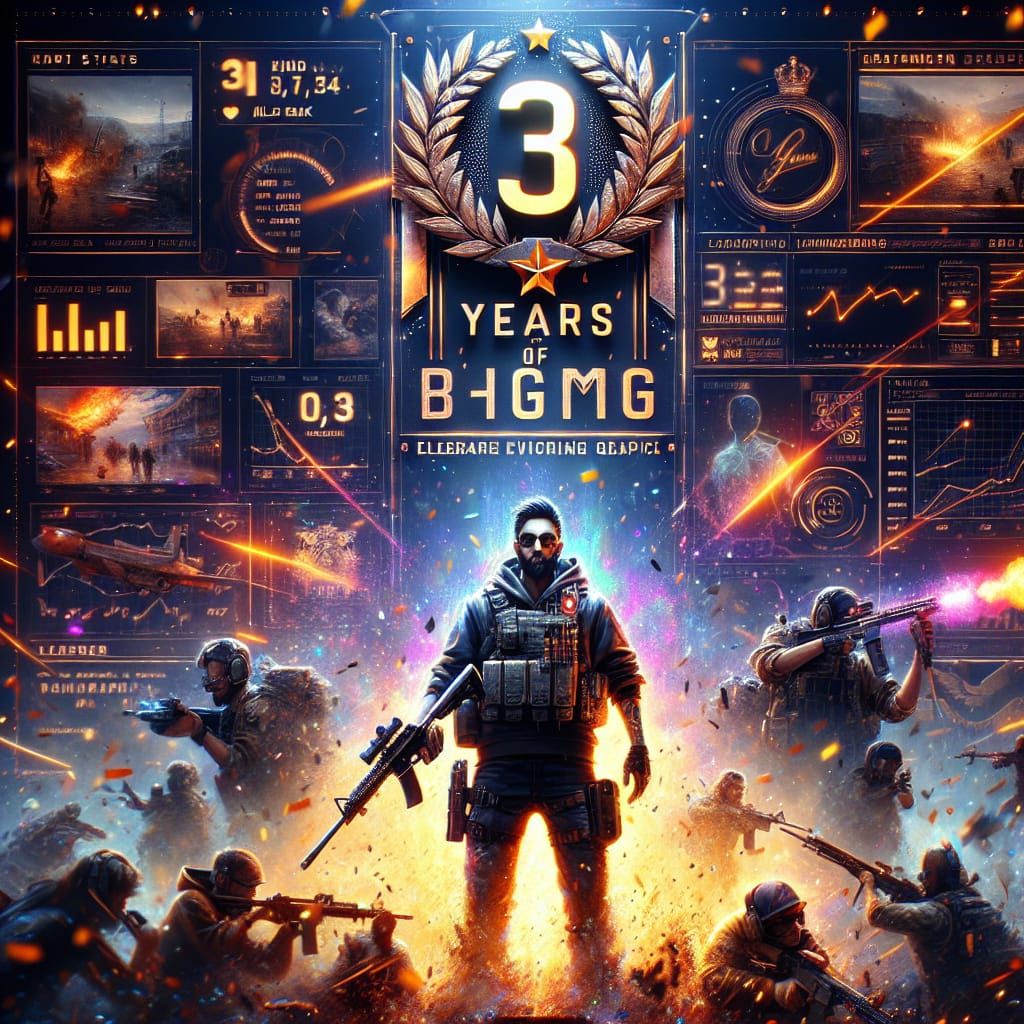 Triumphant BGMI Player Celebration Artwork