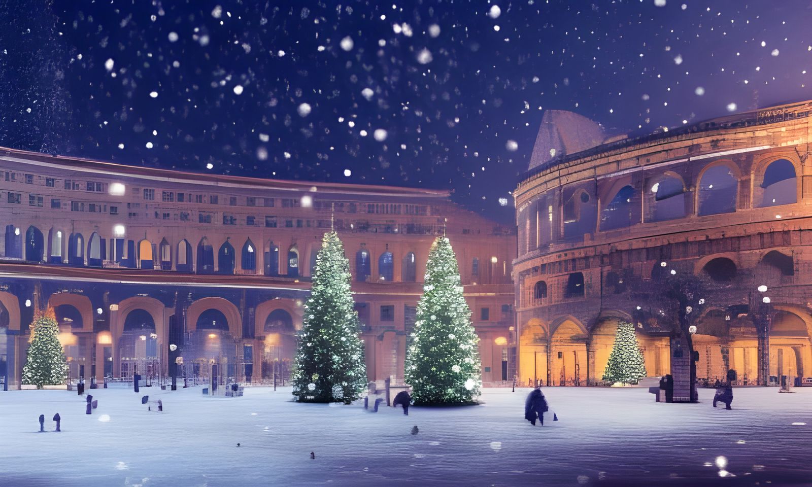 Christmas in Rome: Hyperdetailed Concept Art