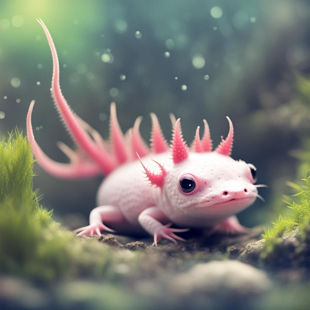 Cute Axolotl Generated by AI