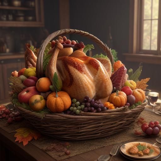 Thanksgiving day postcard