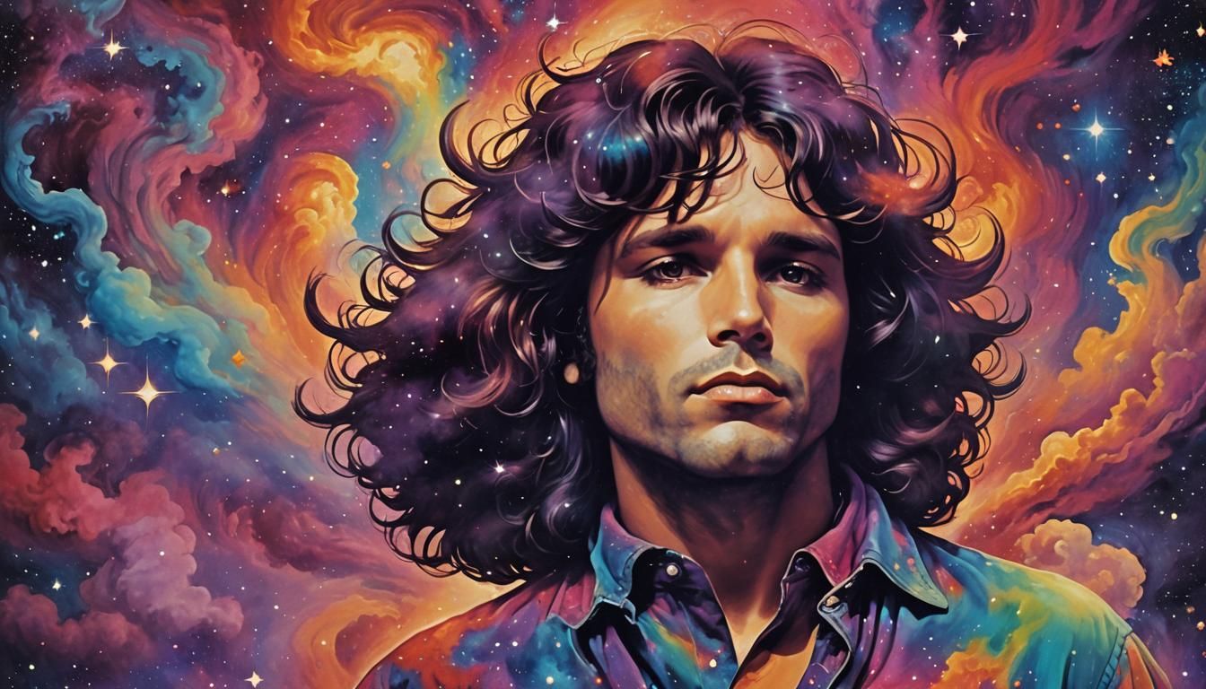 Jim Morrison in Caffeinated Cosmic Style