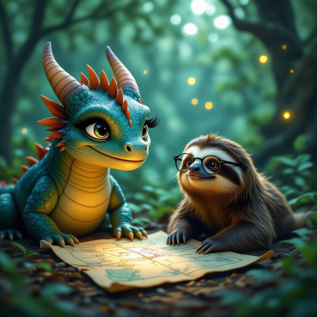 Dragon and Sloth Begin Magical Journey Through Firefly Fores...