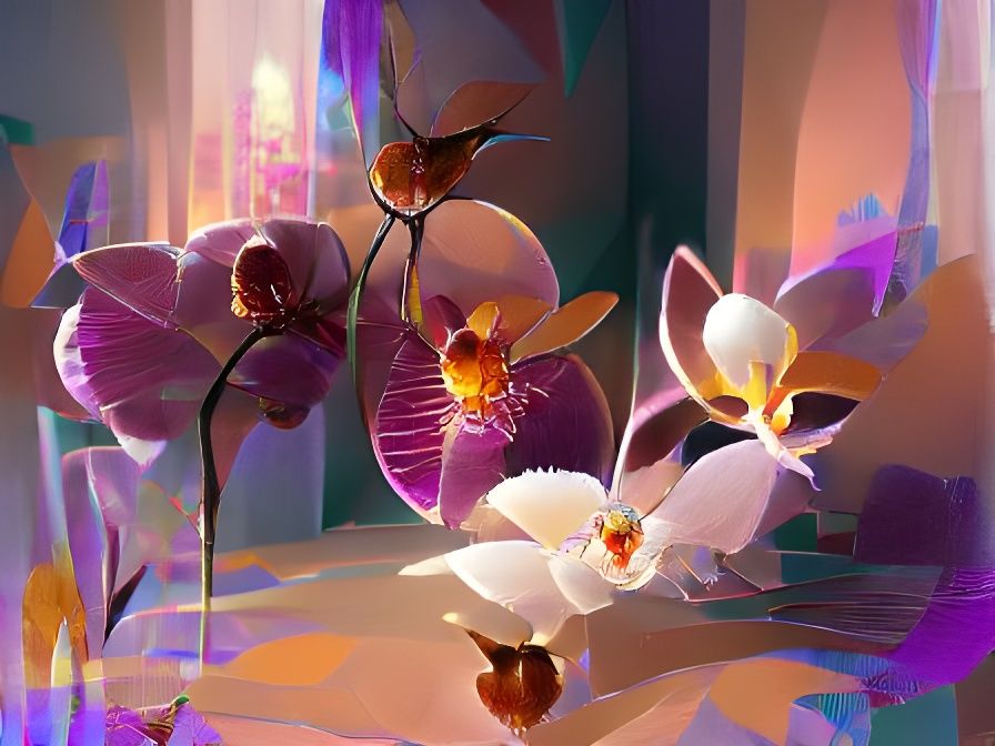 Exquisite Orchids: Art Nouveau and Ghibli Concept Art