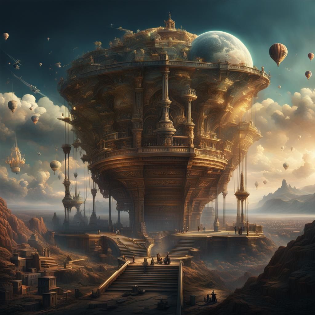 Libra Sign in Digital Matte Painting