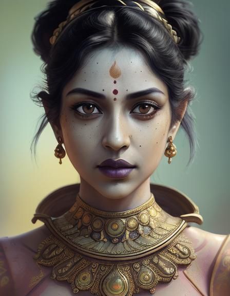Indian Art History: Expressionistic Hyperrealism in Mixed Me...