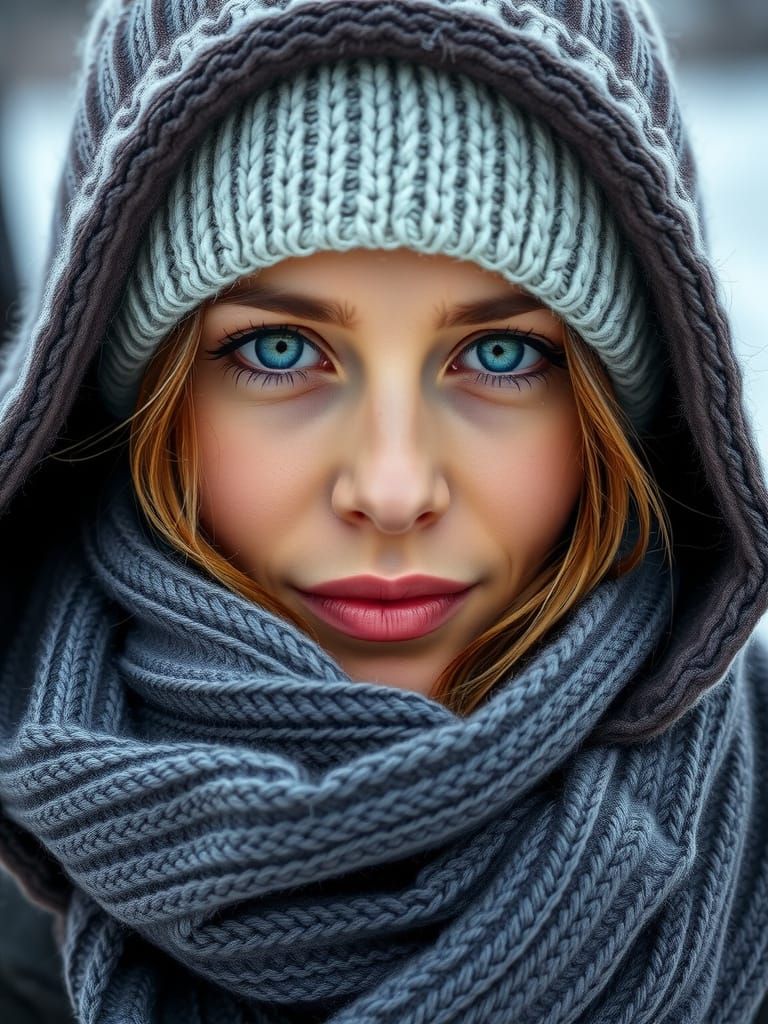 Chilly Winter Scene in Cozy Style