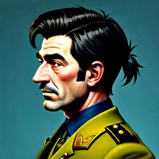 British Grenadier Portrait in Whimsical Hyperrealism