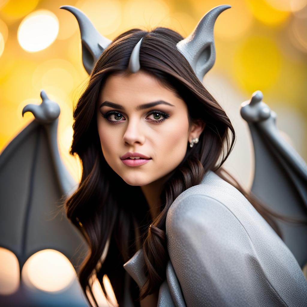 Selena Gomez as a Gargoyle