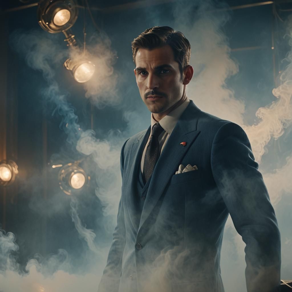 Mercury Analyzing Thoughts in Cinematic Film Still