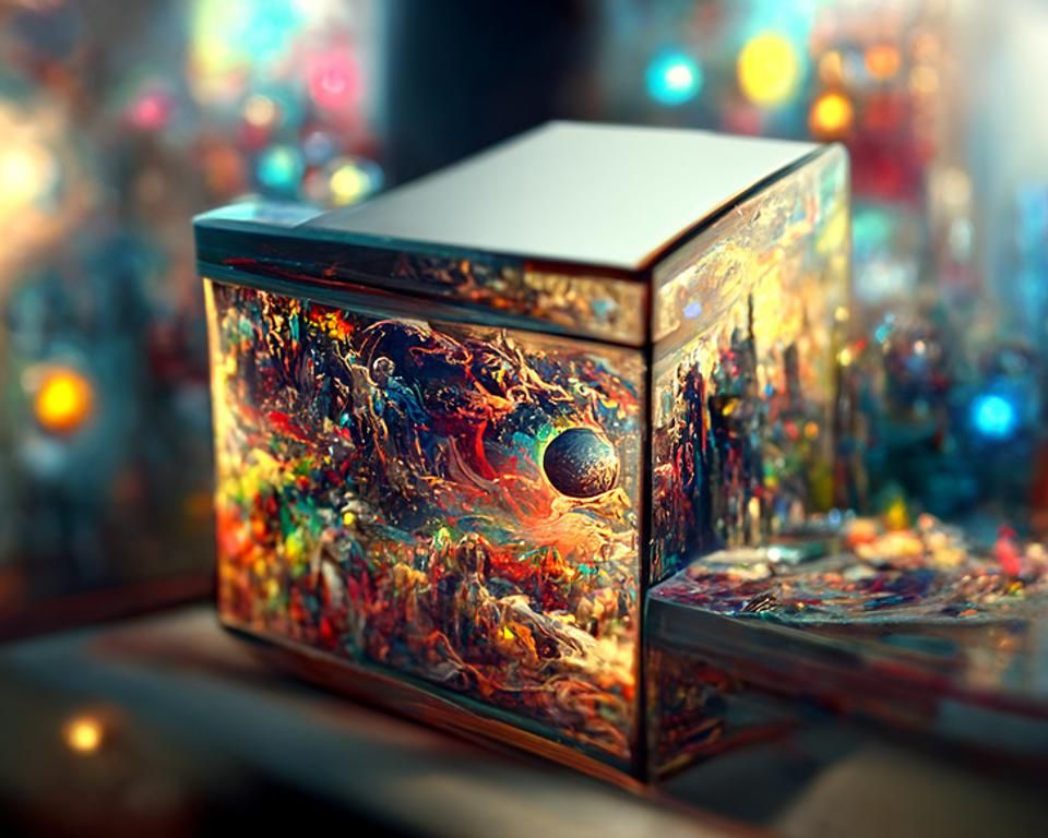 Psychedelic Universe Box: Hyperdetailed Digital Art