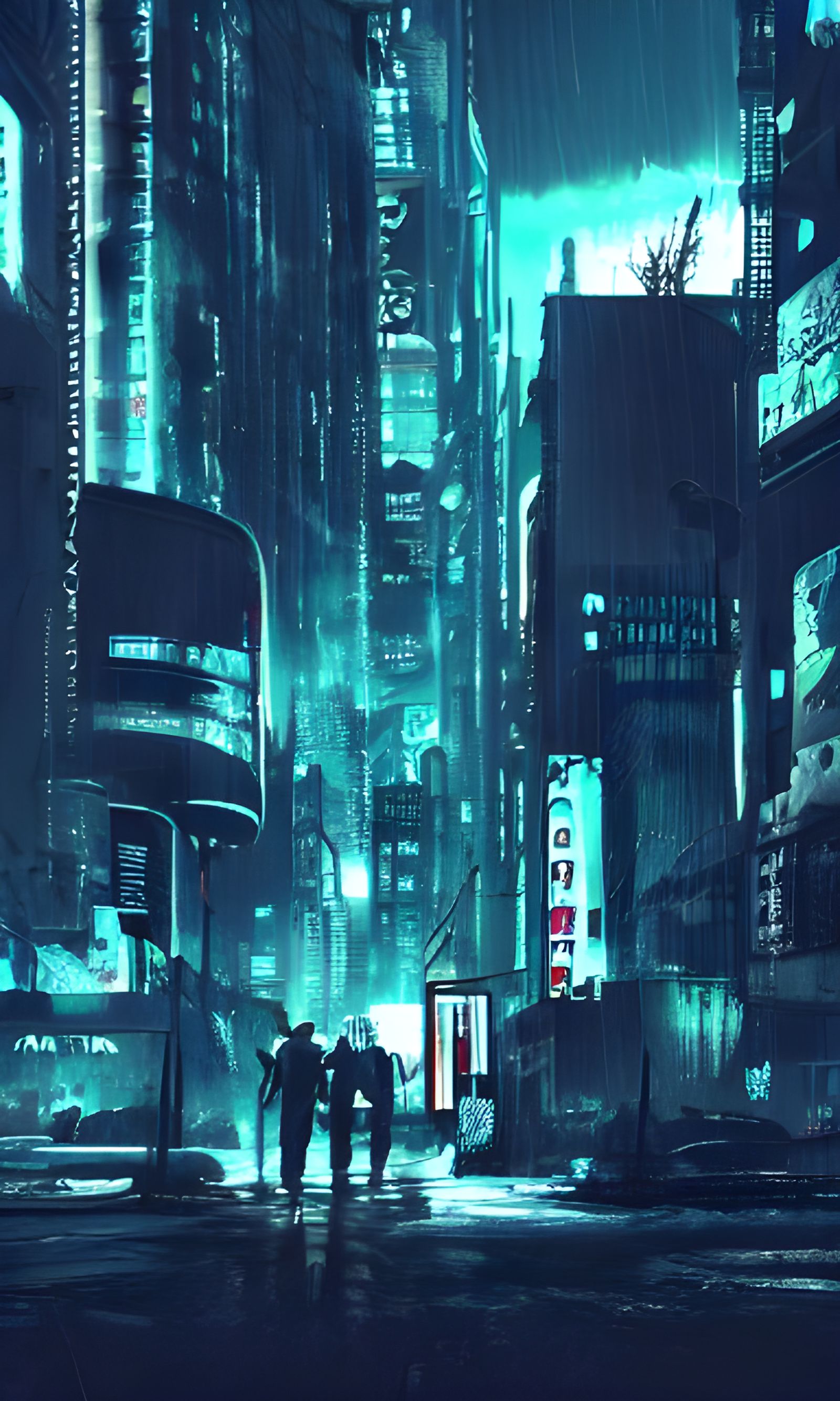 Cyberpunk Detective Noir Wallpaper in 8k