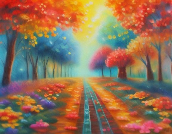 Surreal Impressionism Sketch in Expressionist Oil Painting S...