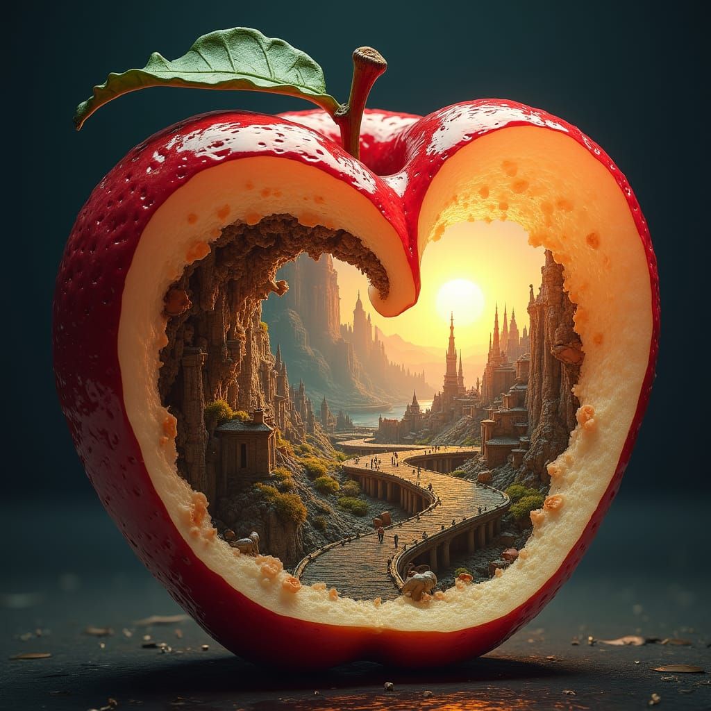 Apple Peel DNA Reveals Futuristic Civilization