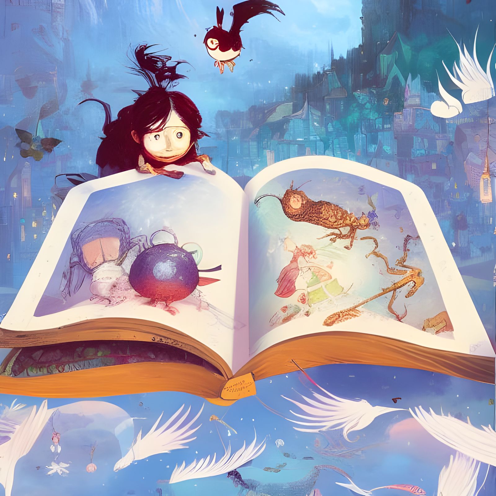 Momo and the Time Thieves: Fantasy Illustration