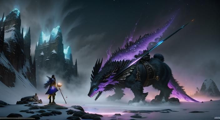 Woman in Kimono Fantasy Concept Art